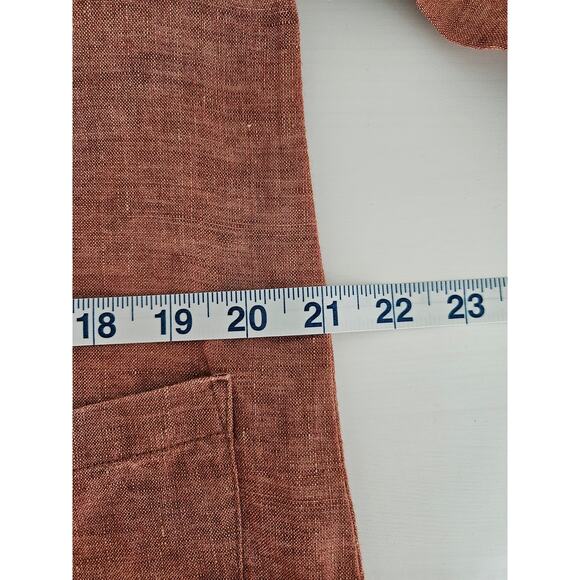 Eileen Fisher Washed Organic Linen Delave Long Shirt, Size S - Picture 10 of 12